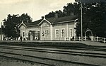 Aura järnvägsstation år 1924