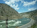 Der Highway am Thompson River / British Columbia