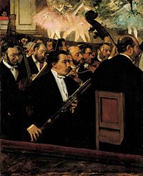 L'Orchestre de l'Opéra, quadre d'Edgar Degas (c. 1870)