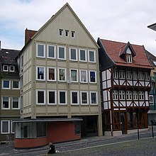 Pfeilerhaus und Umgestülpter Zuckerhut in Hildesheim