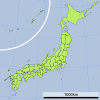 吉野川第十堰の位置（日本内）