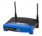 Định tuyến không dây Linksys, có máy phát ở tần 2,4 GHz.