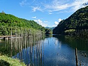 王滝川の自然湖（長野県王滝村）