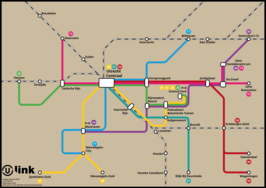 U-link netwerk, inclusief sneltram en Randstadspoor