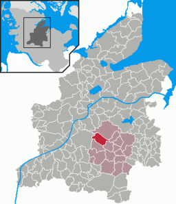 Läget för kommunen Bokel i Kreis Rendsburg-Eckernförde