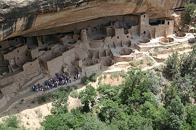 Ancien village troglodytique de Cliff Palace, Parc national de Mesa Verde, Colorado.