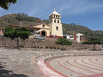 Central square and church