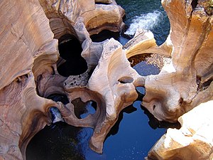 Potholes at Bourke's Luck near Graskop.