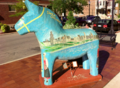 Dala horse in Andersonville, Chicago