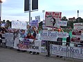 Ron Paul supporters outside of the 5 September 2007 GOP debate.