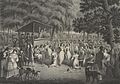 Image 26Depiction of a camp meeting (from Evangelicalism in the United States)