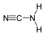 Structuurformule van cyaanamide