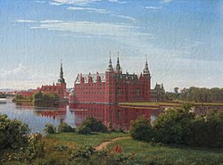 Palača Frideriksborg, P.C. Skovgaard, 1841