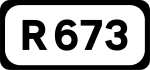 R673 road shield}}