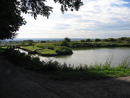 Sluis met waterreservoir