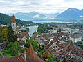 Widok na Thun z zamku