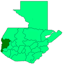 Poloha departmentu San Marcos v Guatemale (klikacia mapa)