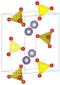 Tin(II) sulfate crystallizes in an heavily distorted barium sulfrate structure.