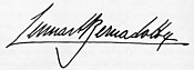 Firma de Lennart Bernadotte