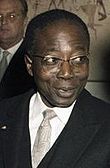 Parteivorsitzender Léopold Sédar Senghor