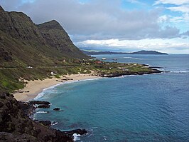 Waimanalo gezien vanuit het zuiden