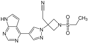 Strukturformel von Baricitinib