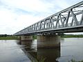 Spoorbrug over de Elbe bij Wittenberge (1987; met parallel voetpad)