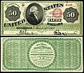 Fifty-dollar banknote of the United States Notes