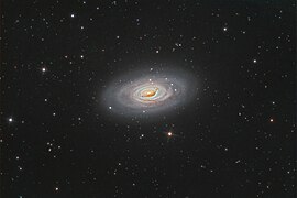 Image de M64 réalisée par 23 astronomes amateurs d'Allemagne.