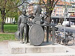 Monument sur la Burgstraße à Berlin-Mitte