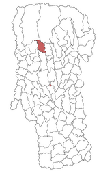 Location in Argeș County