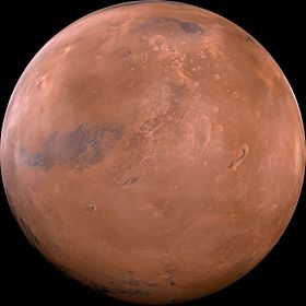 La planète Mars.