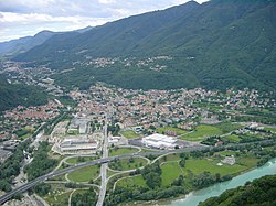 Skyline of Gravellona Toce