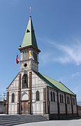 Estructura metálica de la Iglesia de Guayacán, Coquimbo, Chile.