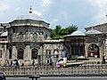 View of the mausoleum (left) and the sebil (right) from Ordu Street