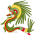 Totem des wikipédiens Arrivés en 2018 représentant un Serpent à plumes