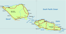 carte : Géographie des Samoa