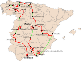 Routekaart van de Ronde van Spanje 2006