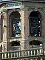 De lantaarn van de Grote of Lebuïnuskerk te Deventer, Nederland, met de oudst bestaande Hemony-beiaard.