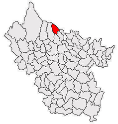 Location in Buzău County