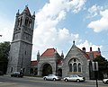 Allegheny Cemetery, Penn Avenue Entrance, built in 1887, in the Lawrenceville neighborhood of Pittsburgh, PA.