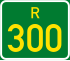 Regional route R300 shield