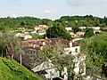 Vista del centro di Collalto dal suo castello