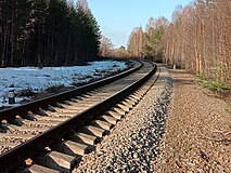 Вид в сторону ст. Салми.