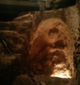 It is theorized that at the time of the Great Revolt (2,000 years ago) the Jewish People were digging escape tunnels underneath the Upper City (Jewish Quarter). This image shows the beginning of one such tunnel. We can never know why the tunnel was not completed.