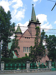 Biserica cu Cocoș (1914), de Károly Kós, secesionistă