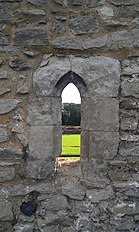 Window at Lesnes Abbey, looking from north to south