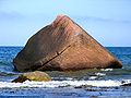 dr Schwanestei, dr fümftgrösst Findling vor dr Ostseeinsle Rüege