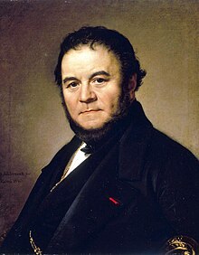 Stendhal, by Olof Johan Södermark, 1840