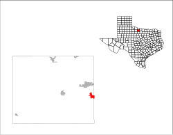 Location of Windthorst, Texas